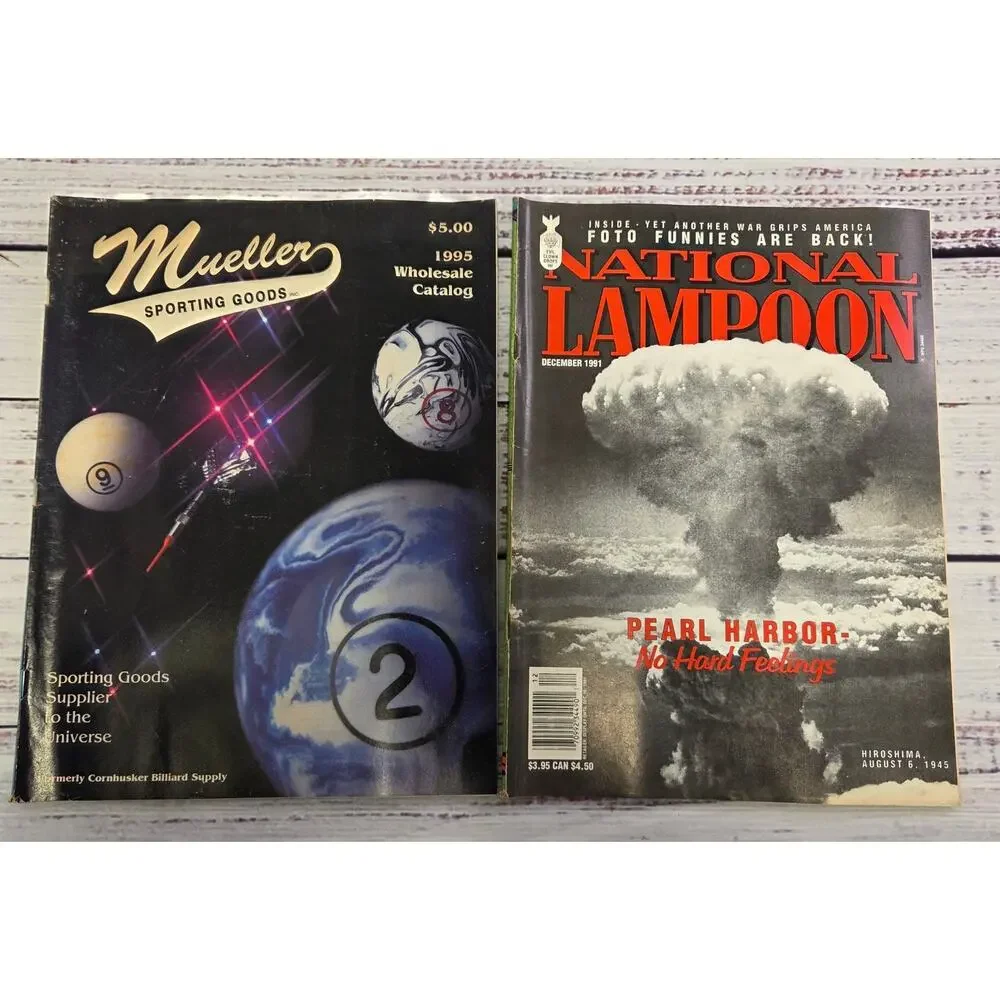 Vintage Magazine Lot 5 Discover National Lampoon Knives Bicycle Guide 1990s